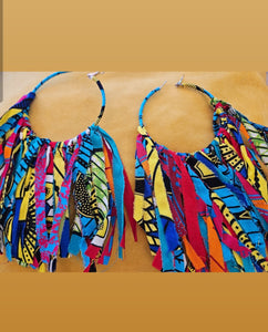 Ankara Tassle Earrings